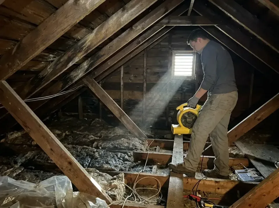 attic-water-damage-drying-proc-007 — frequently asked questions, Emergency Water Extraction & 24/7 Flood Response in Hershey…